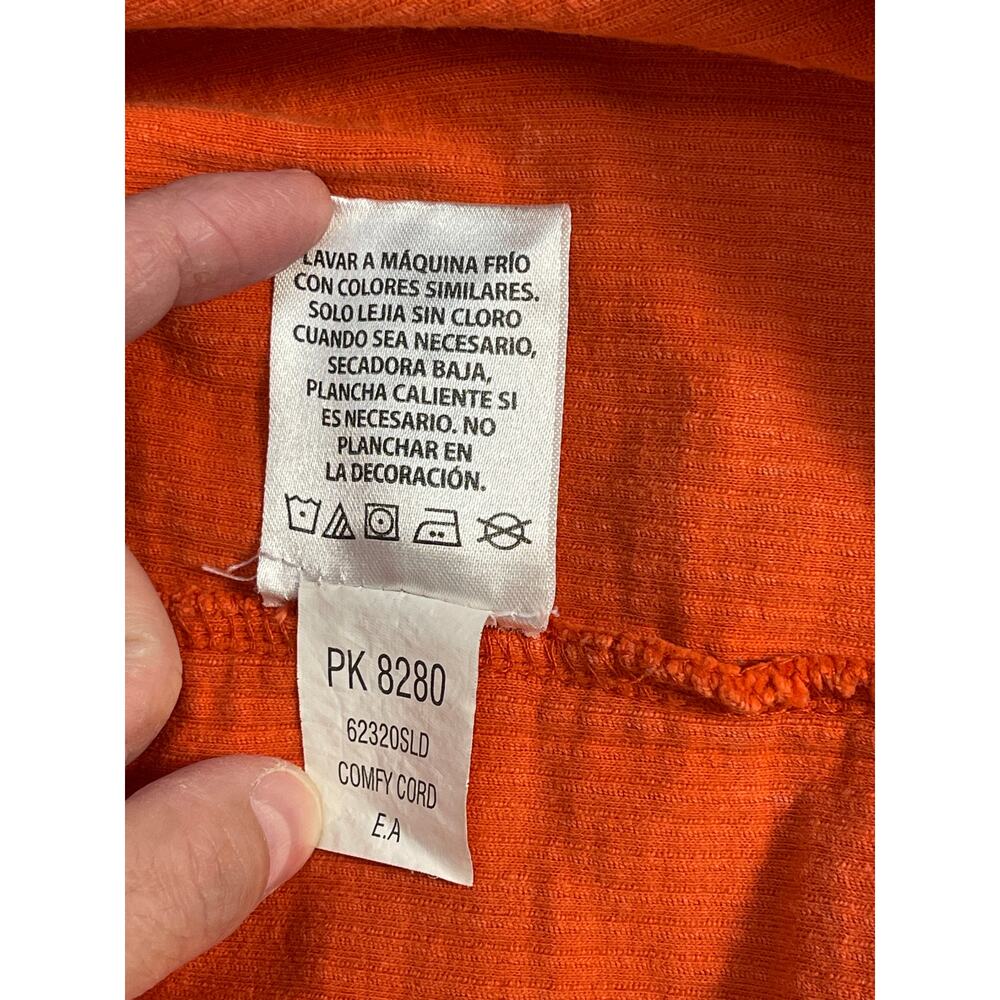 Pressbox Clemson Tigers Comfy Cord Sweatshirt Mens Medium Orange Ribbed‎ PK 8280 - Picture 6 of 9